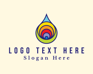 Cleaning Services - Colorful Liquid Droplet logo design