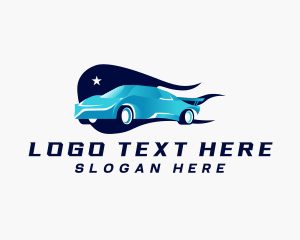 Driving - Fast Race Car Automotive logo design