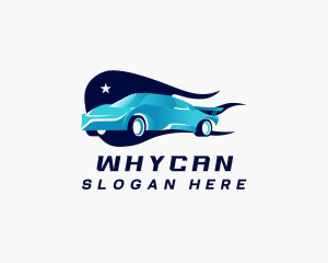 Electric Vehicle - Fast Race Car Automotive logo design