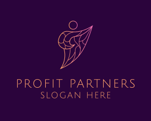 Abstract Charity Person logo design