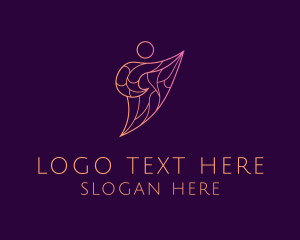 Therapy - Abstract Charity Person logo design