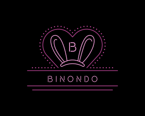 Sexy Neon Bunny Ears  Logo