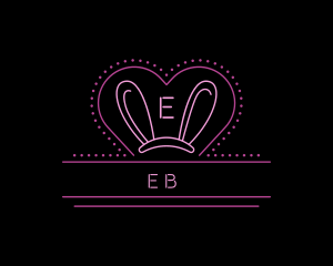 Sexy Neon Bunny Ears  Logo