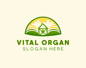 Organic Farming Barn  logo design