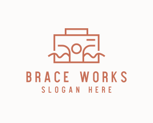 Work Employee Briefcase logo design