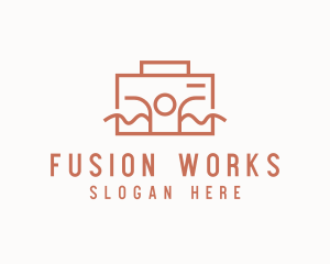 Work Employee Briefcase logo design