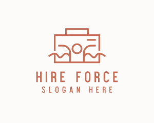 Employer - Work Employee Briefcase logo design