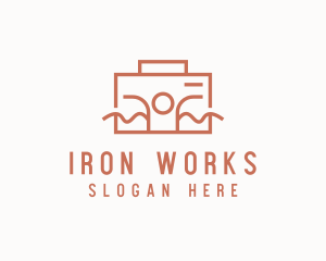 Work Employee Briefcase logo design