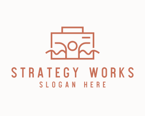 Work Employee Briefcase logo design