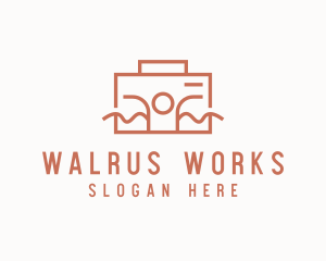 Work Employee Briefcase logo design