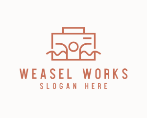 Work Employee Briefcase logo design