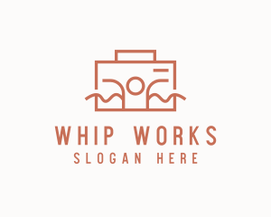 Work Employee Briefcase logo design