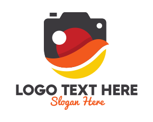 Instagram Vlogger - Stylish Swoosh Camera logo design