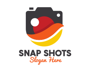 Photograph - Stylish Swoosh Camera logo design