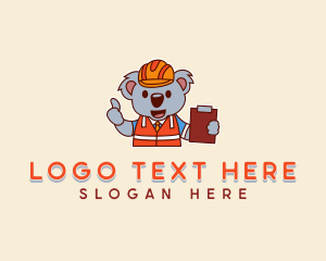 Belt Bag - Hard Hat Koala Engineer logo design