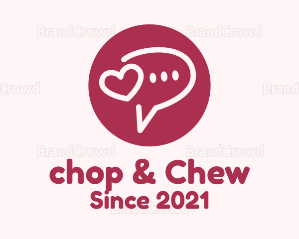 Flirty Love Message Chat Logo