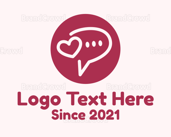 Flirty Love Message Chat Logo