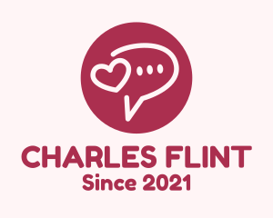 Flirty Love Message Chat logo design