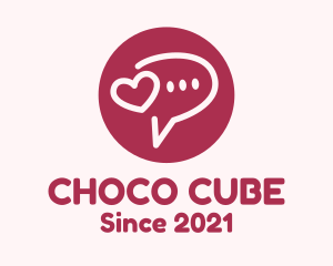 Mobile - Flirty Love Message Chat logo design