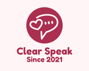 Speech - Flirty Love Message Chat logo design