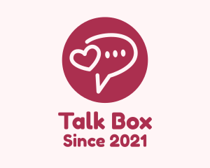 Chat Box - Flirty Love Message Chat logo design