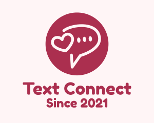 Texting - Flirty Love Message Chat logo design