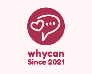 Chat - Flirty Love Message Chat logo design