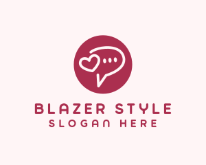 Flirty Love Message Chat logo design