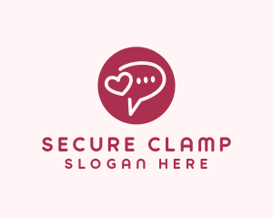 Flirty Love Message Chat logo design