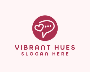 Flirty Love Message Chat logo design