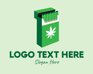 Smoking - Weed Joint Pack logo design