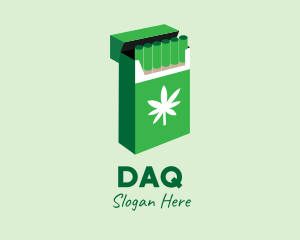 Cigarette - Weed Joint Pack logo design