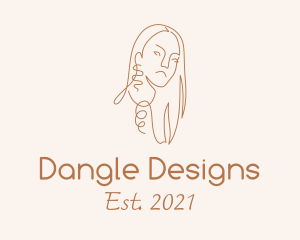 Dangle - Jewelry Salon Woman logo design