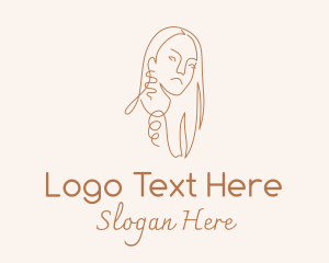 Jewelry Salon Woman Logo