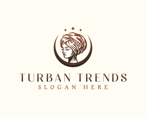 Turban - Beauty Turban Woman logo design