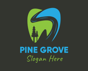 Pine Tree Tooth logo design