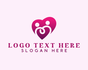 Support - People Family Heart logo design
