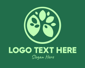 Green Ecology Leaves Logo