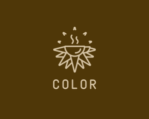 Brown Sunrise Cafe logo design