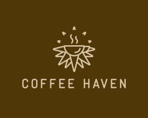 Cafe - Brown Sunrise Cafe logo design