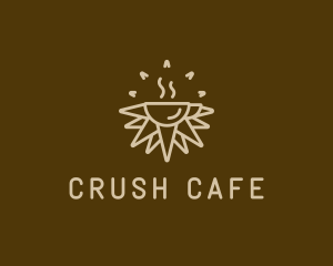 Brown Sunrise Cafe logo design