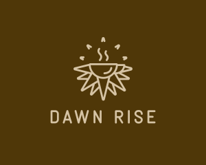 Brown Sunrise Cafe logo design