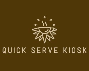 Brown Sunrise Cafe logo design