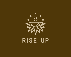 Brown Sunrise Cafe logo design