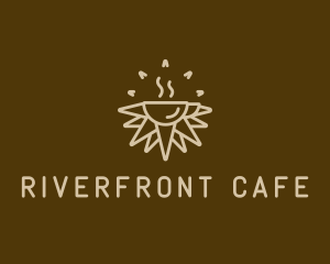 Brown Sunrise Cafe logo design