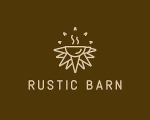 Brown Sunrise Cafe logo design