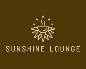 Brown Sunrise Cafe logo design