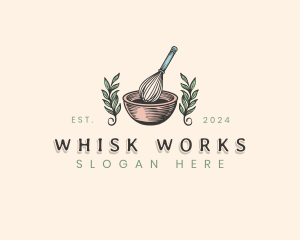 Whisk Baker Confectionery logo design