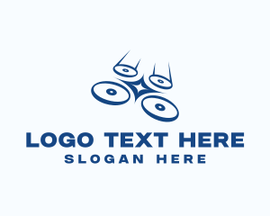 Vlog - Fast Drone Entertainment logo design