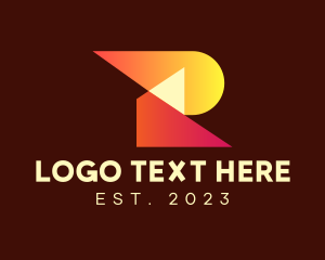 Social Media - Creative Media Letter R logo design